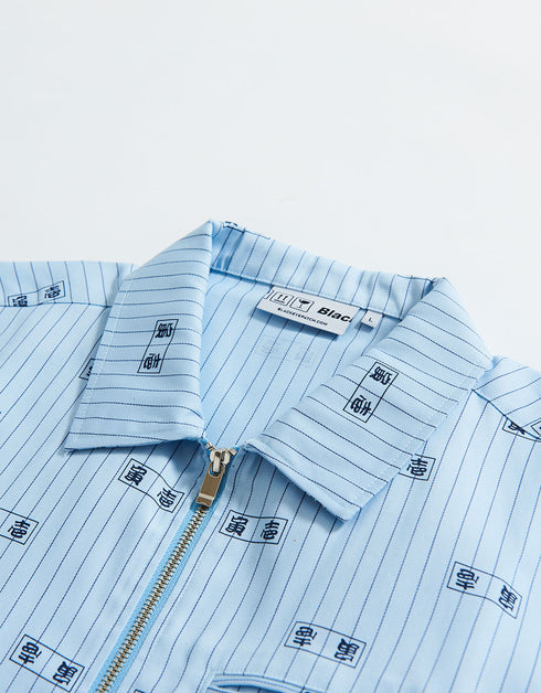 TORAICHI ZIP WORK SHIRT 1809-126 (BlackEyePatch &amp; TORAICHI Collaboration)