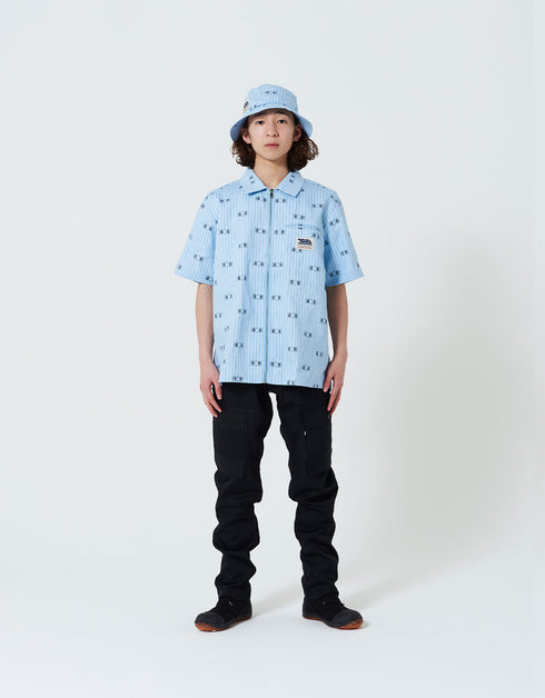TORAICHI ZIP WORK SHIRT 1809-126 (BlackEyePatch &amp; TORAICHI Collaboration)